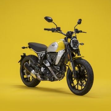 Ducati Scrambler Icon, 2023, Yellow background