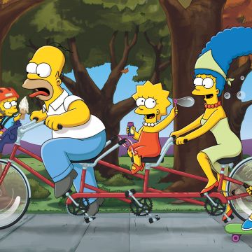 The Simpsons, Cartoon, Simpson family, Homer Simpson, Marge Simpson, Bart Simpson, Lisa Simpson, Maggie Simpson