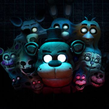 FNAF: Help Wanted, Five Nights at Freddy's, Survival horror, Black background