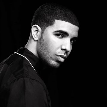 Drake, AMOLED, Canadian rapper, Canadian singer, 5K, Black background