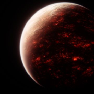 Red planet, Burning, Space exploration, Dark background