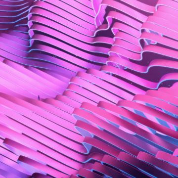 Waves, Pink background, Pink abstract