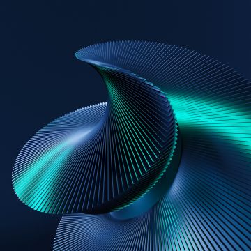 3D Render, Teal abstract, 5K