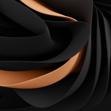 Black abstract, Dark background, 3D Render