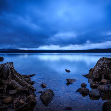 Timothy Lake, Oregon, Cloudy Sky, Rainy Weather, Lake, Landscape, Scenic, Morning