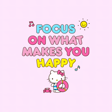 Focus, Pink background, Pastel background, Pastel pink, Hello Kitty background, Girly backgrounds, Sanrio, Pink text