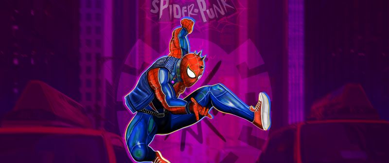 Spider-Punk, Spider-Man: Across the Spider-Verse, Marvel Comics, 2023 Movies, 5K, Spiderman