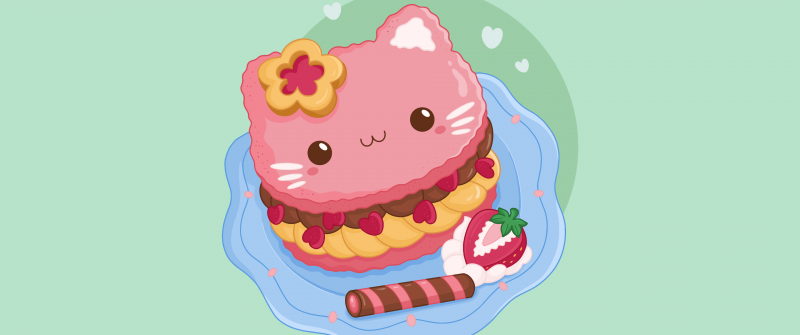 Cute food, Kawaii food, Kawaii cupcake, Delicious, Kawaii face