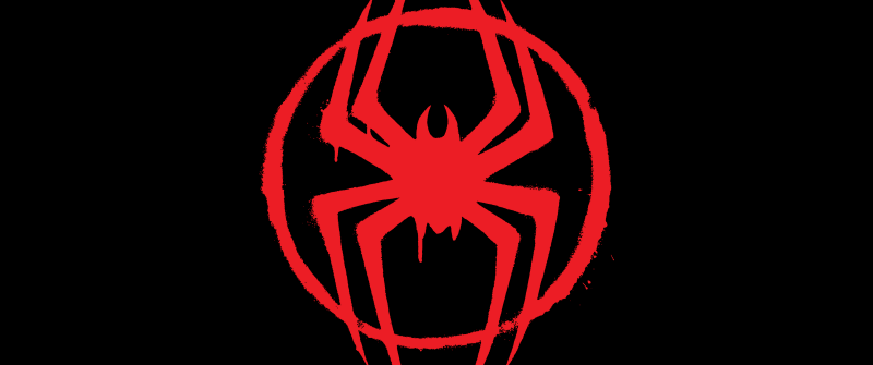 Spider-Man: Across the Spider-Verse, Logo, 5K, 8K, AMOLED, Black background, Spiderman