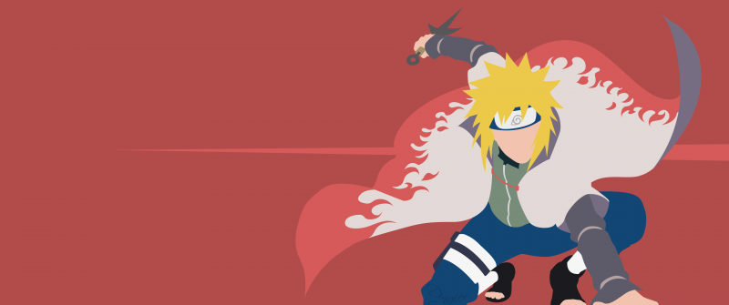 Minato Namikaze, Naruto, Faceless, Minimal art