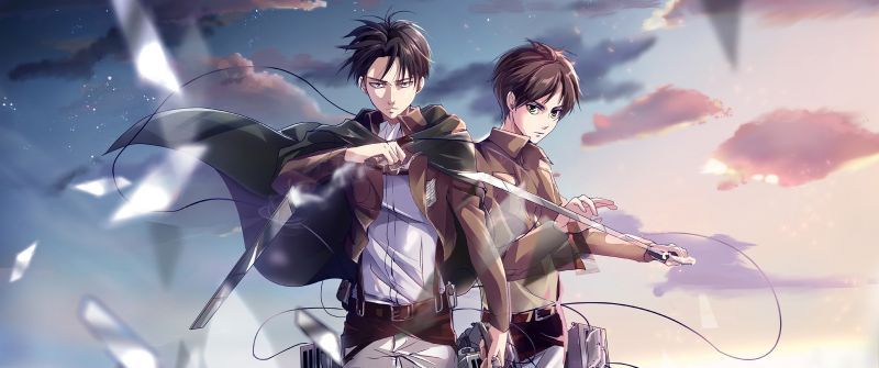 Eren Yeager, Levi Ackerman, Attack on Titan, Shingeki no Kyojin