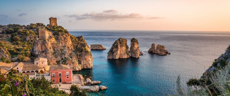 Tonnara di Scopello, Museum, Historical, Scopello beach, Seascape, Ancient, Rocks, Italy