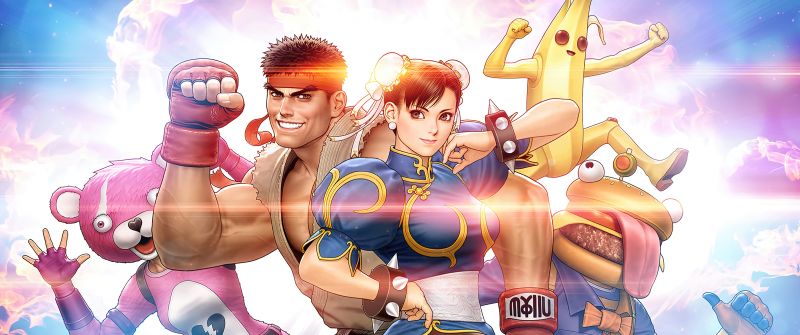 Fortnite, Ryu, Chun Li, Street Fighter, Crossover