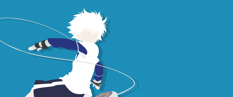 Killua Zoldyck, Hunter x Hunter, 5K, Faceless, Minimalist