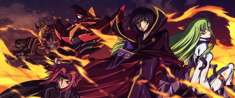 Lelouch Lamperouge, Kallen Stadtfeld, Code Geass, 5K, Anime series, C2