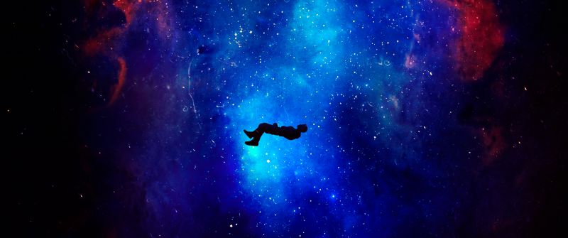 Lost in Space, Alone, Dream, Deep space, Nebula, Aesthetic