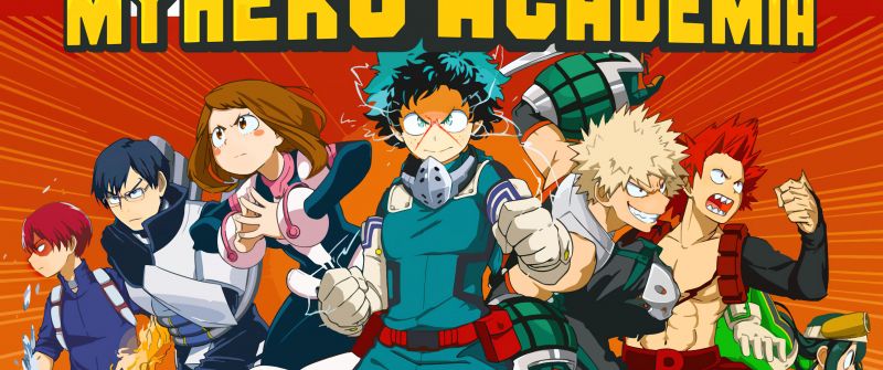 My Hero Academia, Shoto Todoroki, Tenya Iida, Ochaco Uraraka, Izuku Midoriya, Deku, Katsuki Bakugo, Eijiro Kirishima