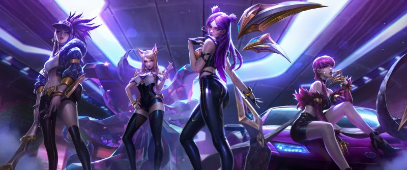 KDA, K-pop, Ahri, Akali, Evelynn KDA, Kai'Sa, League of Legends, 5K