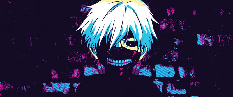 Ken Kaneki, Digital Art, Tokyo Ghoul, Dark background