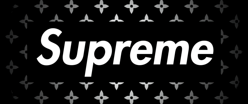 Supreme, Logo, Black background