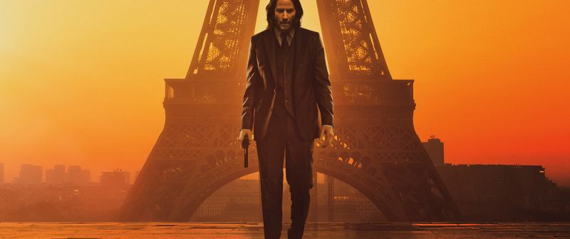 John Wick: Chapter 4, Eiffel Tower, Keanu Reeves as John Wick, John Wick 4, 2023 Movies