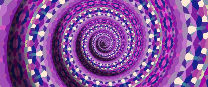 Abstract background, Spiral Mandala, Purple abstract, Boho art