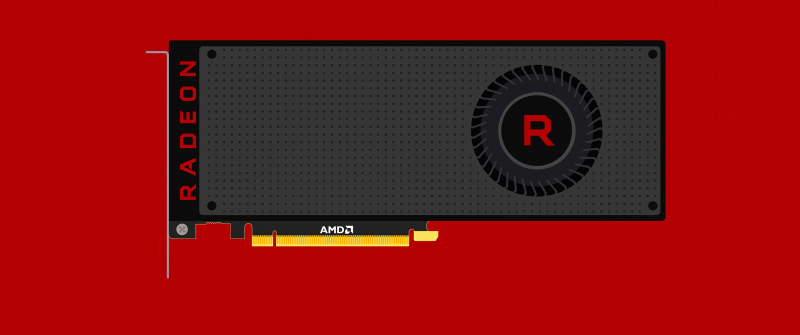 AMD Radeon, Graphics card, Minimalist, Red background, 5K, GPU, Simple