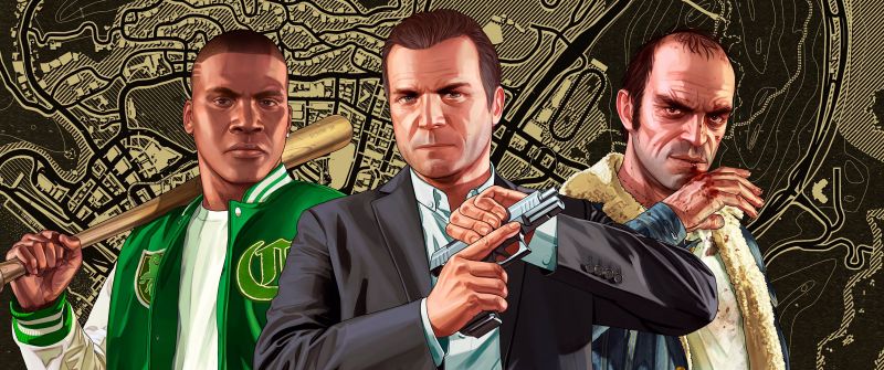 Grand Theft Auto V, Michael De Santa, Townley, Franklin Clinton, Trevor Philips, GTA 5