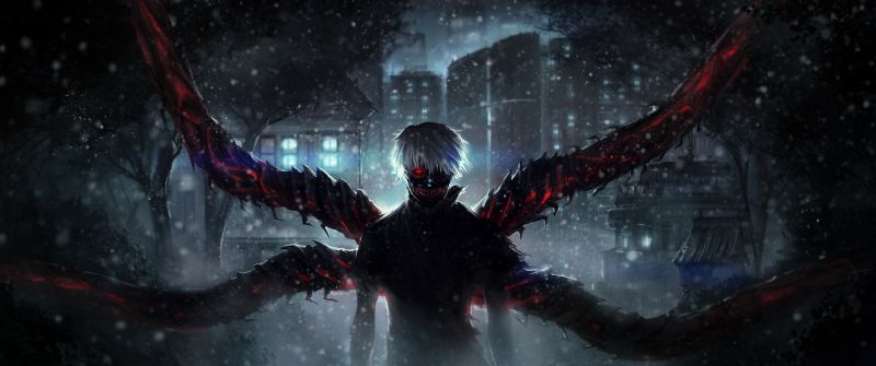 Ken Kaneki, 8K, Kakuja, Tokyo Ghoul, 5K, Ultrawide