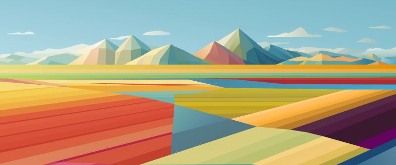 Landscape, MacBook Pro, Stock, Abstract background, Colorful background, Mountains, Multicolor, 5K, Aesthetic