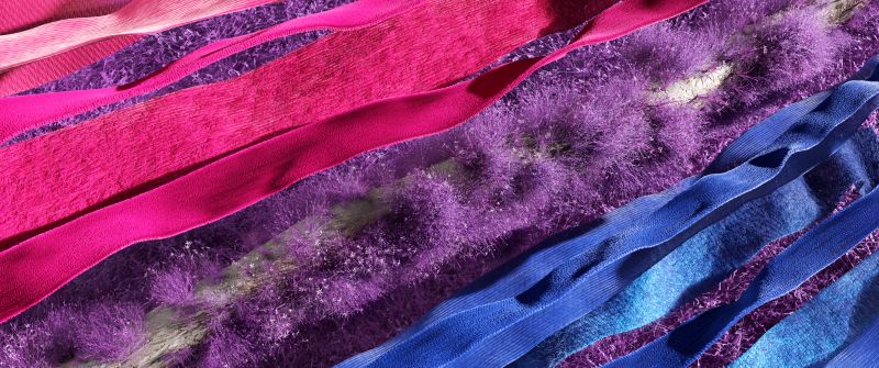 LGBTQ, Ribbons, Microsoft Pride, Lavender fields, Colorful background, Aesthetic, Surreal