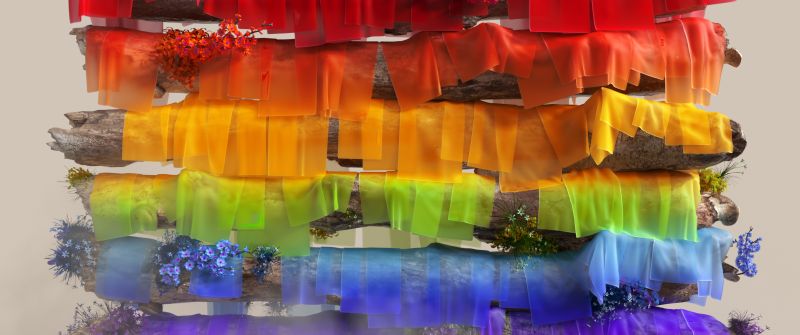 Microsoft Pride, LGBTQ, Colorful background, Aesthetic