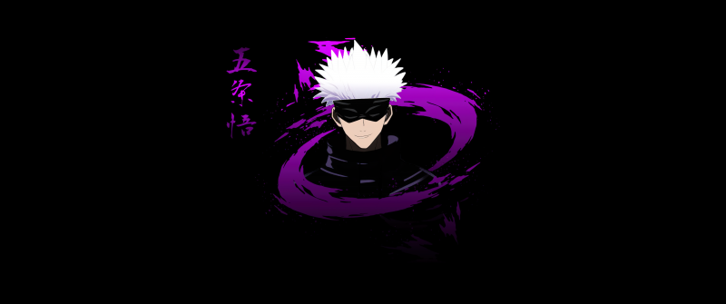 Satoru Gojo, 5K, Jujutsu Kaisen, Black background