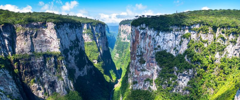 Aparados da Serra National Park, Brazil, Canyons, Scenic, 5K