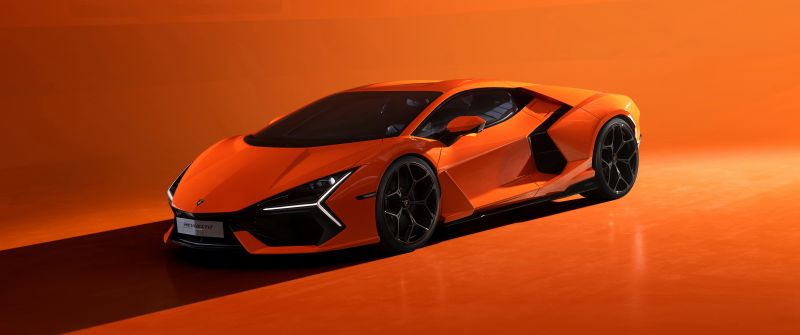 Lamborghini Revuelto, Exotic car, Hybrid sports car, Orange aesthetic, 5K, 8K, 2023