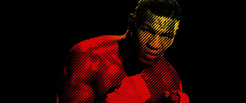 Mike Tyson, Iron Mike, American, Boxer, Athlete, Black background, Boxing