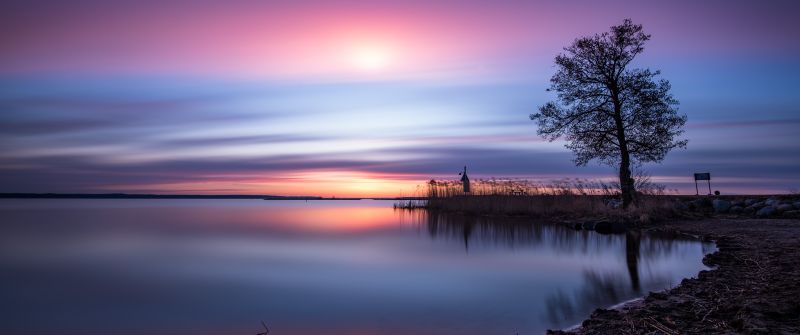 Roxen Lake, Sweden, Sunrise, Morning, Landscape, Outdoor, 5K