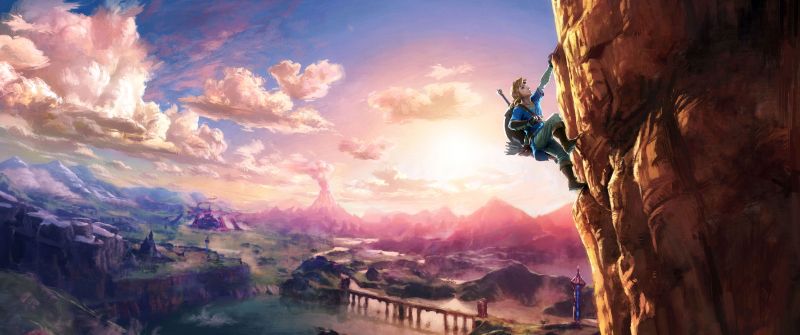 Link, The Legend of Zelda: Breath of the Wild, Nintendo Switch, Hyrule, 5K, 8K