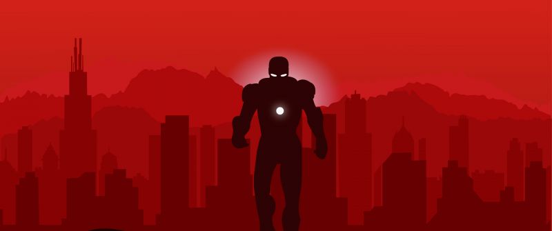 Iron Man, Minimal art, Red, Marvel Superheroes, Simple
