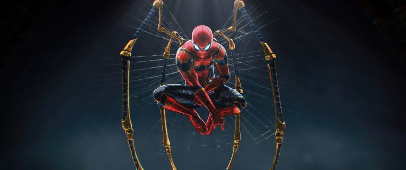 Iron Spider, 8K, Spider-Man, Marvel Superheroes, 5K, Spiderman