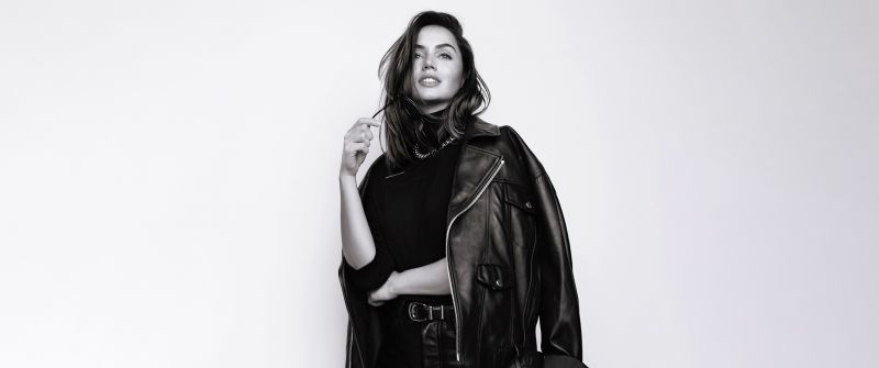 Ana de Armas, Monochrome, 5K, Black and White