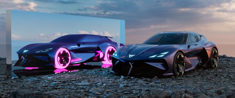 Cupra DarkRebel, Electric Sports cars, Concept cars, Futuristic, 5K, 2023