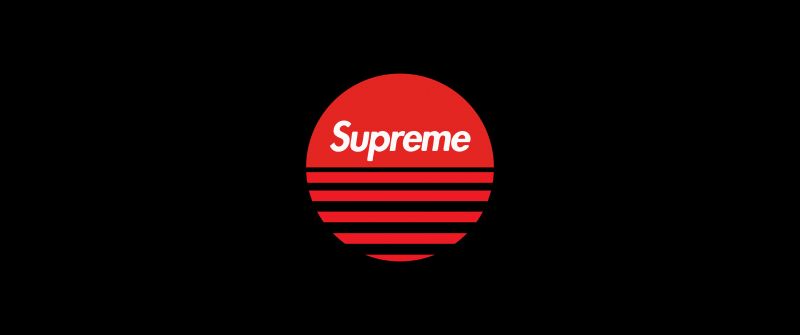 Supreme, Sun, Black background, 5K, 8K, Simple