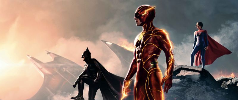 The Flash, 2023 Movies, Batman, Supergirl, Movie poster, Flash, DC Comics