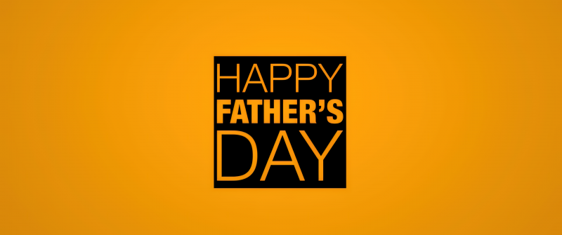 Happy Fathers Day, Yellow background