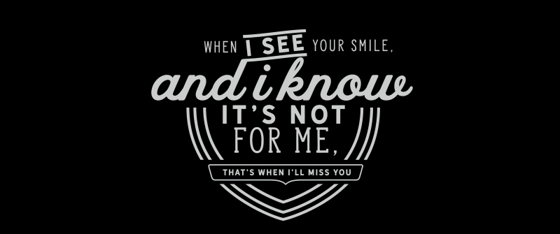 Miss you quotes, Love quotes, Black background, 5K