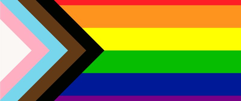 Pride flag, Minimalist, LGBTQ, Rainbow