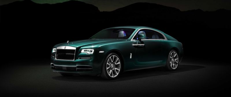 Rolls-Royce Wraith Aurora Borealis, 8K, 2023, 5K