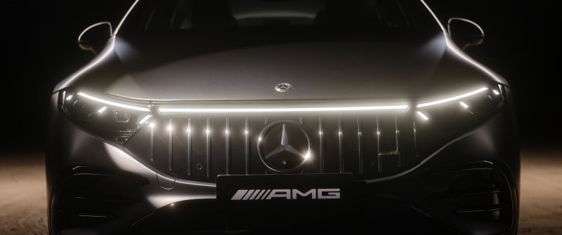 Mercedes-AMG EQS, Electric Sedan, Luxury Sedan, 5K, 8K