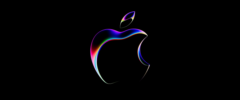 WWDC 2023, Apple logo, Black background, 5K, 8K
